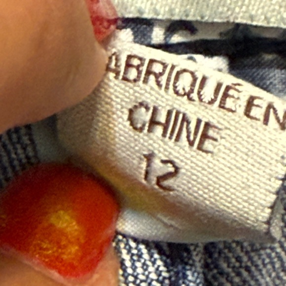 Vintage America Light Blue Jeans with Red Floral Embroidery - Picture 13 of 15